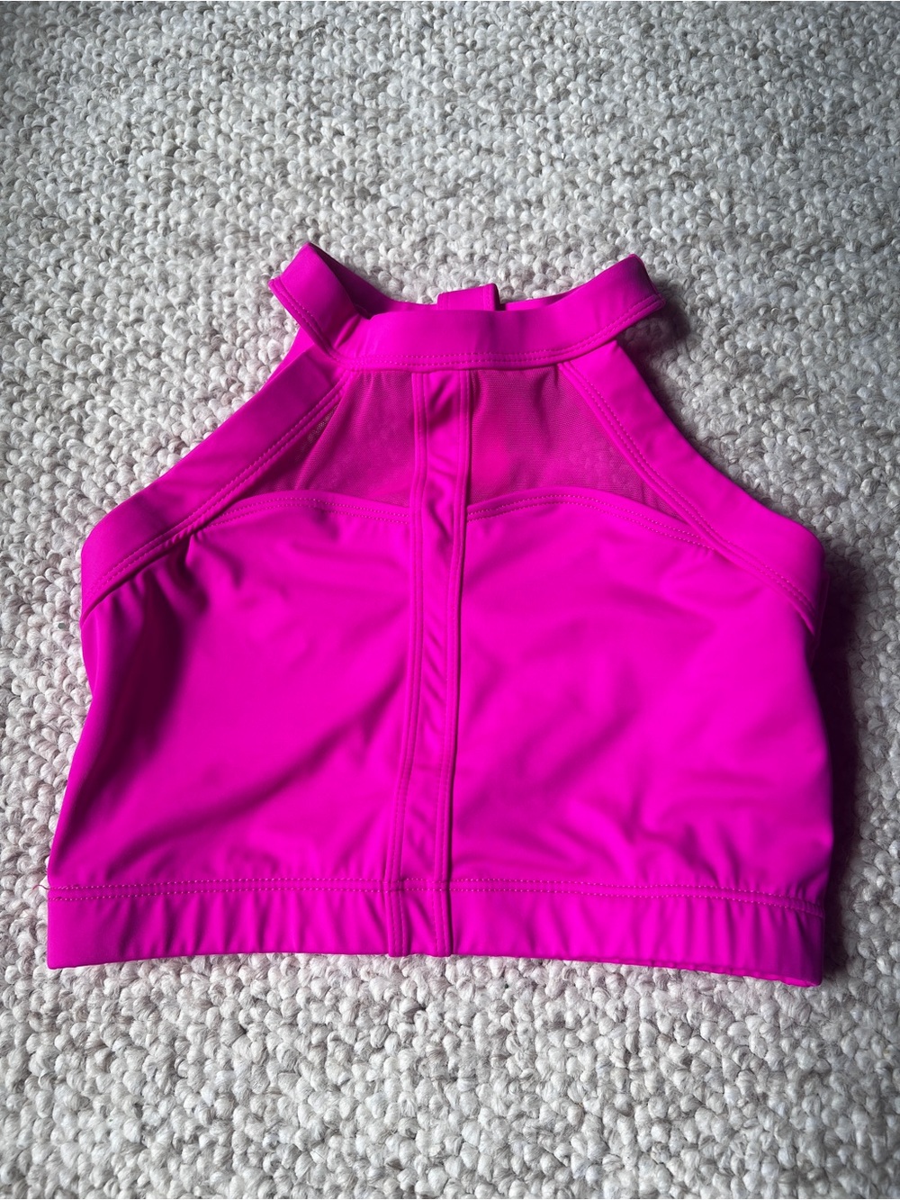 Balera Bright Fuchsia High Neck Sports Crop Top